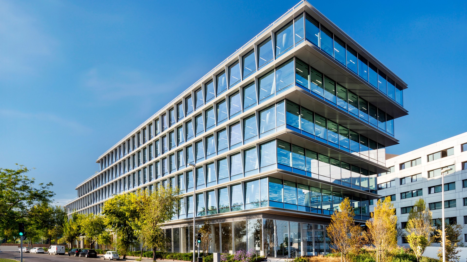 Exterior corner from the street afternoon